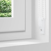 vidaXL Rullgardin mörkläggningsvit 100x210 cm tyg bredd 95,7 cm