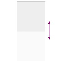 vidaXL Rullgardin mörkläggningsvit 100x210 cm tyg bredd 95,7 cm