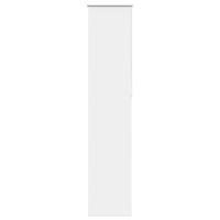 vidaXL Rullgardin mörkläggning vit 55x230 cm tyg bredd 50,7 cm