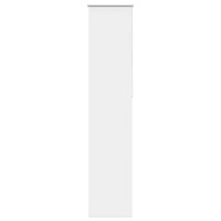 vidaXL Rullgardin mörkläggning vit 60x230 cm tyg bredd 55,7 cm