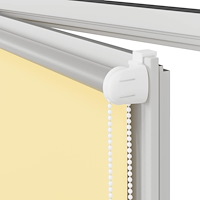vidaXL Rullgardin mörkläggningsgul 105x130 cm tyg bredd 100,7 cm