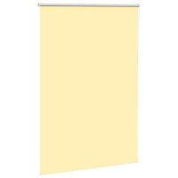 vidaXL Rullgardin mörkläggningsgul 105x130 cm tyg bredd 100,7 cm
