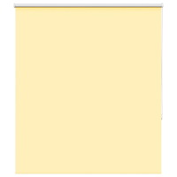 vidaXL Rullgardin mörkläggningsgul 120x130 cm tyg bredd 116,6 cm