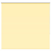 vidaXL Rullgardin mörkläggningsgul 145x130 cm tyg bredd 141,6 cm