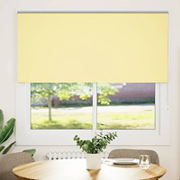 vidaXL Rullgardin mörkläggningsgul 150x130 cm tyg bredd 146,6 cm
