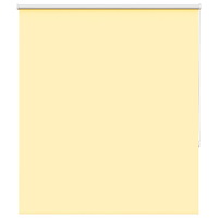 vidaXL Rullgardin mörkläggningsgul 140x150 cm tyg bredd 136,6 cm