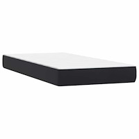 vidaXL Ramsäng med madrass svart 90x210 cm sammet