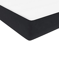 vidaXL Ramsäng med madrass svart 90x210 cm sammet