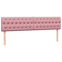 vidaXL Resårsäng med resårmadrasser rosa 200x210 cm sammet