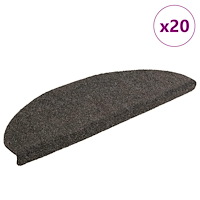vidaXL Trappmattor självhäftande 20 st antracit 65x21x4 cm