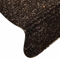 vidaXL Trappmattor självhäftande 30 st mörkbrun 56x17x3 cm