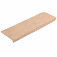 vidaXL Trappmattor självhäftande 20 st gräddvit 65x21x4 cm