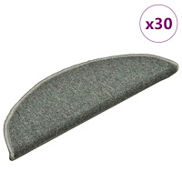 vidaXL Trappmattor 30 st mörkgrön 56x17x3 cm