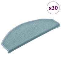 vidaXL Trappmattor 30 st 65x24x4 cm havsblå halvrunda stora