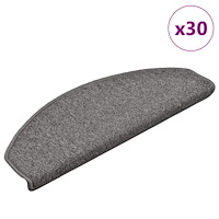vidaXL Trappmattor 30 st mörkgrå 65x24x4 cm