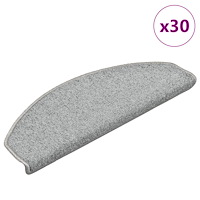 vidaXL Trappmattor 30 st ljusgrå 65x24x4 cm