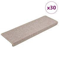 vidaXL Trappmattor 30 st 65x21x4 cm Taupe