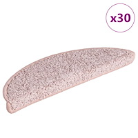 vidaXL Trappmattor 30 st ljusrosa 56x17x3 cm
