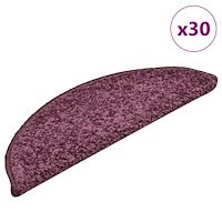 vidaXL Trappmattor 30 st mörklila 56x17x3 cm