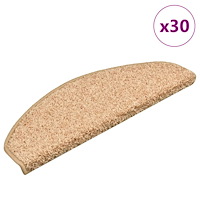 vidaXL Trappmattor 30 st guld 65x21x4 cm