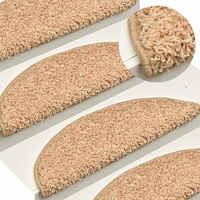 vidaXL Trappmattor 30 st guld 65x21x4 cm