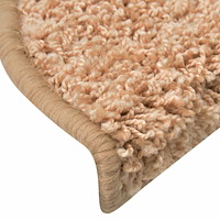 vidaXL Trappmattor 30 st guld 65x21x4 cm