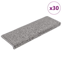 vidaXL Trappmattor 30 st 65x21x4 cm grå