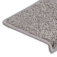 vidaXL Trappmattor 30 st 65x21x4 cm grå