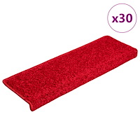 vidaXL Trappmattor 30 st 65x21x4 cm röd