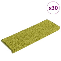 vidaXL Trappmattor 30 st 65x21x4 cm gröna rektangulära kanter