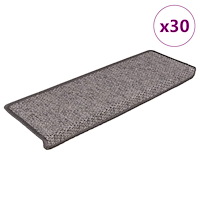 vidaXL Trappmattor självhäftande sisal-look 30 st 65x21x4 cm