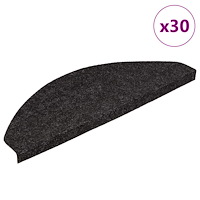 vidaXL Trappmattor självhäftande 30 st antracit 65x22,5x3,5 cm