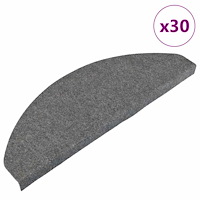vidaXL Trappmattor självhäftande 30 st grå 65x22,5x3,5 cm