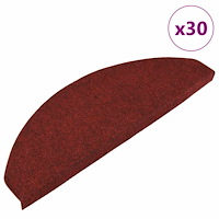 vidaXL Trappmattor självhäftande 30 st röd 65x22,5x3,5 cm