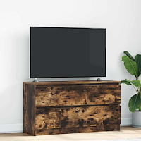 vidaXL TV-bänk rökt ek 100x35x54 cm konstruerat trä