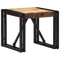 vidaXL Soffbord 40x40x35 cm massivt grovt trä mango
