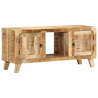 vidaXL TV-bänk 105x46x32 cm massivt trä grov mango