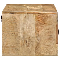 vidaXL Vägghängt TV-skåp 100x32x25 cm massivt trä grov mango