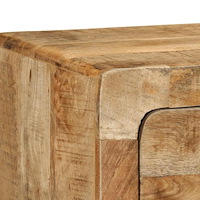 vidaXL Vägghängt TV-skåp 100x32x25 cm massivt trä grov mango