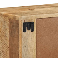 vidaXL Vägghängt TV-skåp 100x32x25 cm massivt trä grov mango
