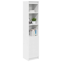 vidaXL Highboard vit 37,5x35x180 cm konstruerat trä