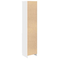 vidaXL Highboard vit 37,5x35x180 cm konstruerat trä