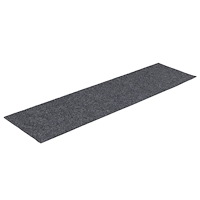 vidaXL Trappmattor självhäftande 30 st ljusgrå 76x20 cm rektangulär