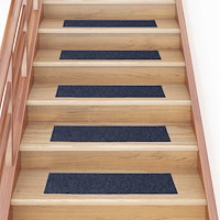 vidaXL Trappmattor självhäftande 30 st gråblå 76x20 cm rektangulär