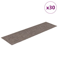 vidaXL Trappmattor självhäftande 30 st gräddvit 76x20 cm rektangulär