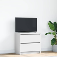 vidaXL TV-bänk vit 60x35x54 cm konstruerat trä