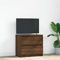 vidaXL TV-bänk brun ek 60x35x54 cm konstruerat trä
