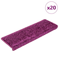 vidaXL Trappmattor 20 st 65x21x4 cm violett