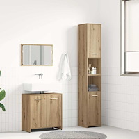 vidaXL Badrumsmöbler set 3 delar artisan ek konstruerat trä