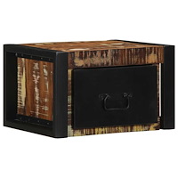 vidaXL Sängbord flerfärgat 40x35x25 cm massivt trä återvunnet